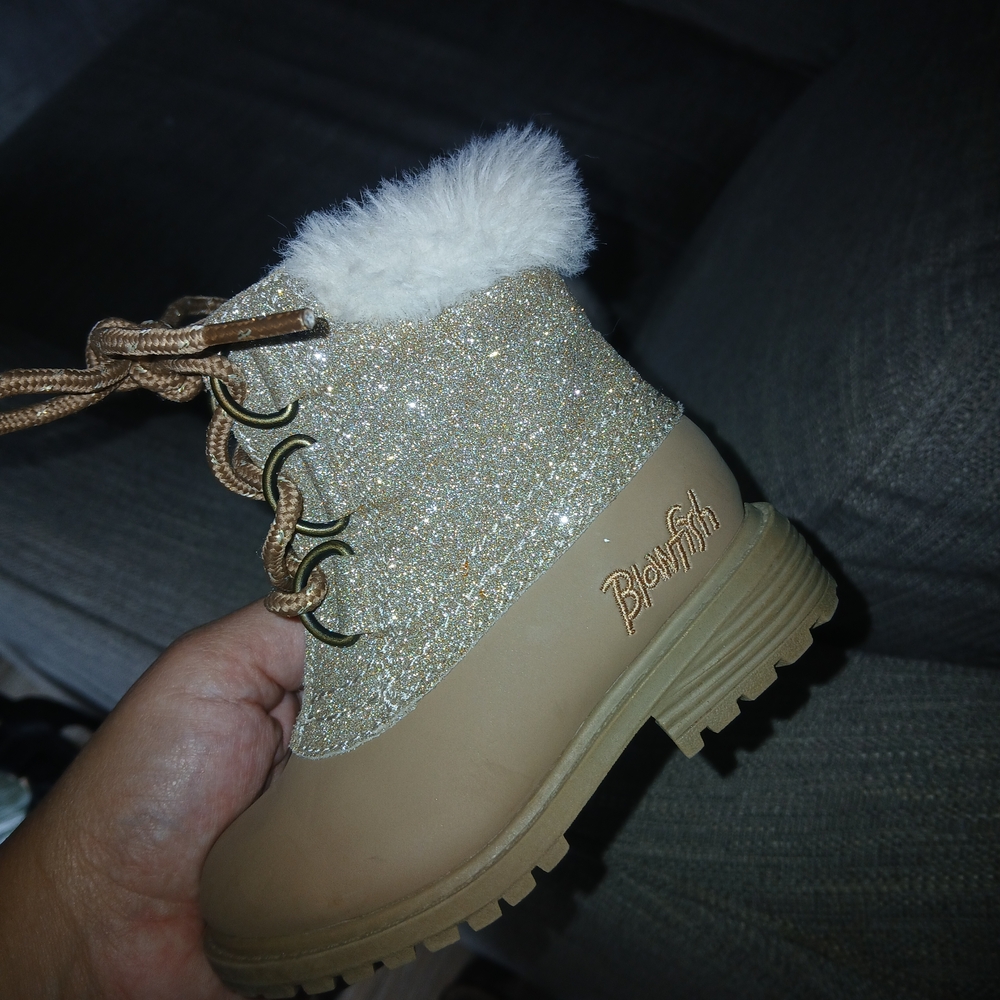 Blowfish Kids Glitter Tan Boots